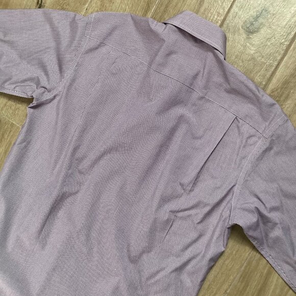 NWOT Nautica Premium Non-Iron Men's Dress Shirt in Mini Gingham - Picture 4 of 5